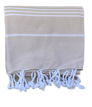 Load image into Gallery viewer, Serviette de bain / Foutas Beige Taupe