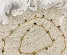 Load image into Gallery viewer, Parure Diana pierres naturelles Vert