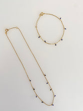 Load image into Gallery viewer, Parure Diana pierres naturelles Bleu Lapis Lazuli