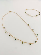 Load image into Gallery viewer, Parure Diana pierres naturelles Vert
