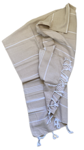 Load image into Gallery viewer, Serviette de bain / Foutas Beige Taupe