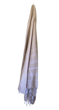 Load image into Gallery viewer, Serviette de bain / Foutas Beige Taupe