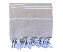 Load image into Gallery viewer, Serviette de bain / Foutas Beige Taupe
