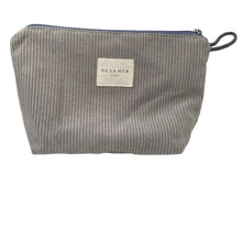 Charger l'image dans la galerie, Trousse de toilette / maquillage VELOURS GRIS FONCE