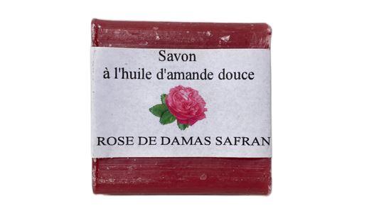 Savon parfumé rose de Damas safran